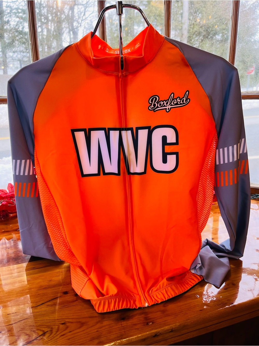 WVC High-Visibility Cycling Jersey - Orange & Gray